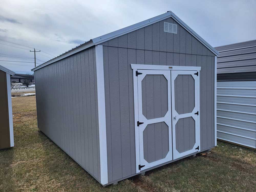12' x 20' Pewter Cast A-Frame Utility Storage Shed