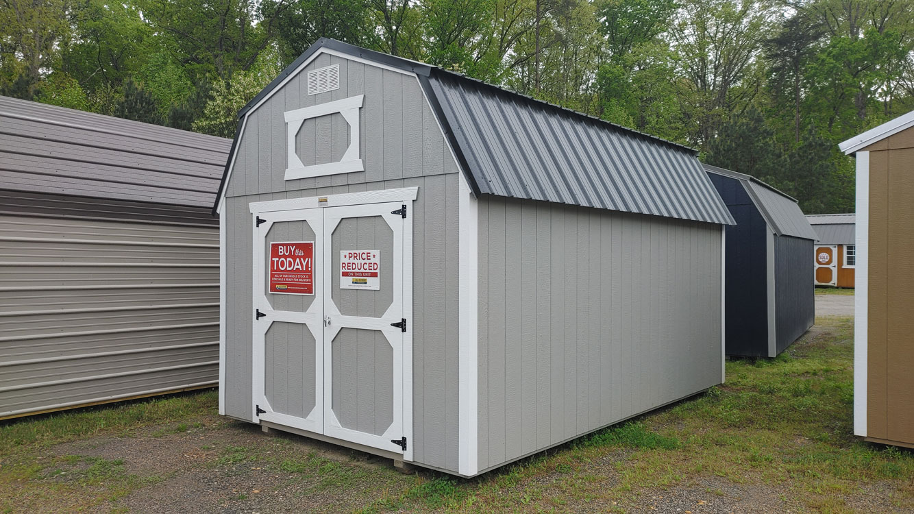 10' x 16' Gap Gray Lofted Barn Storage Shed