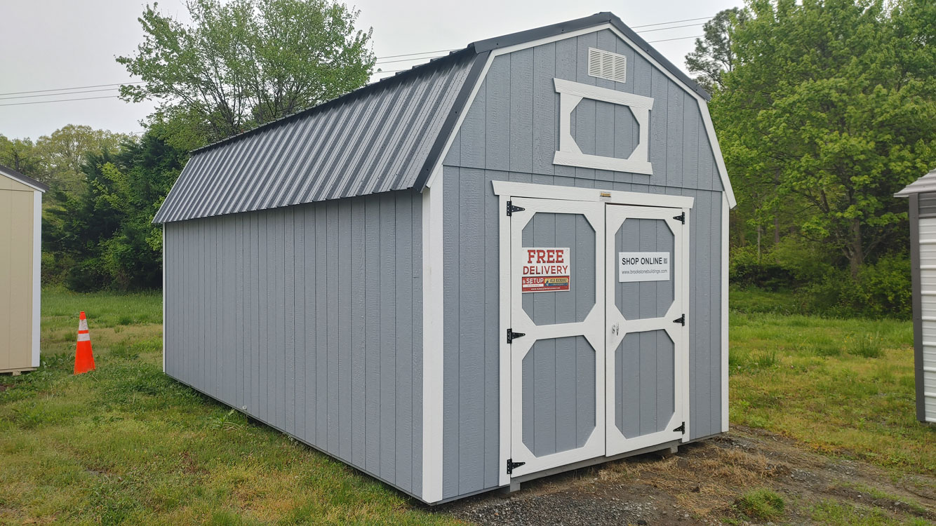 10' x 20' Steely Gray Lofted Barn Storage Shed
