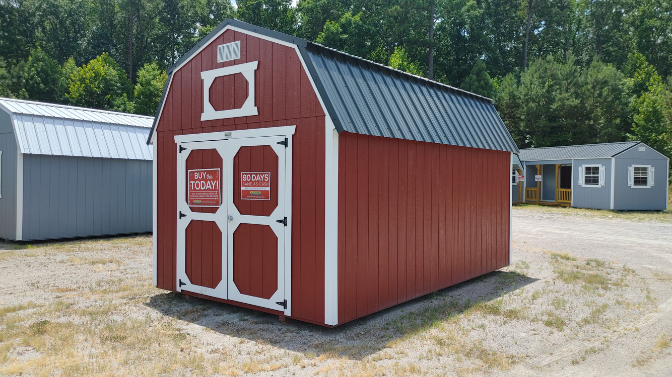 10' x 16' Rustic Red Lofted Barn Storage Shed