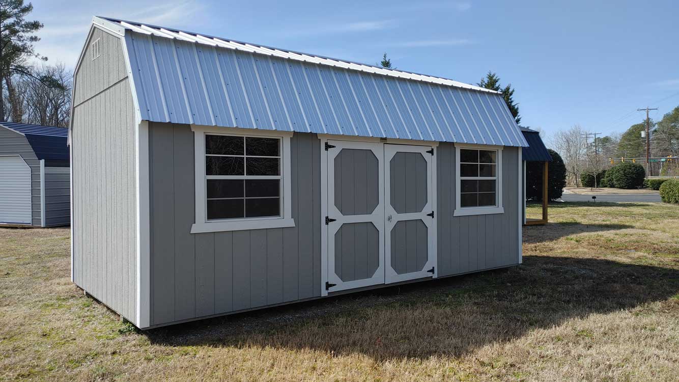 10' x 20' Gap Gray Side Lofted Barn Storage Shed