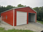 Fully Enclosed Two Bay Garage 24' x 31' x 12'