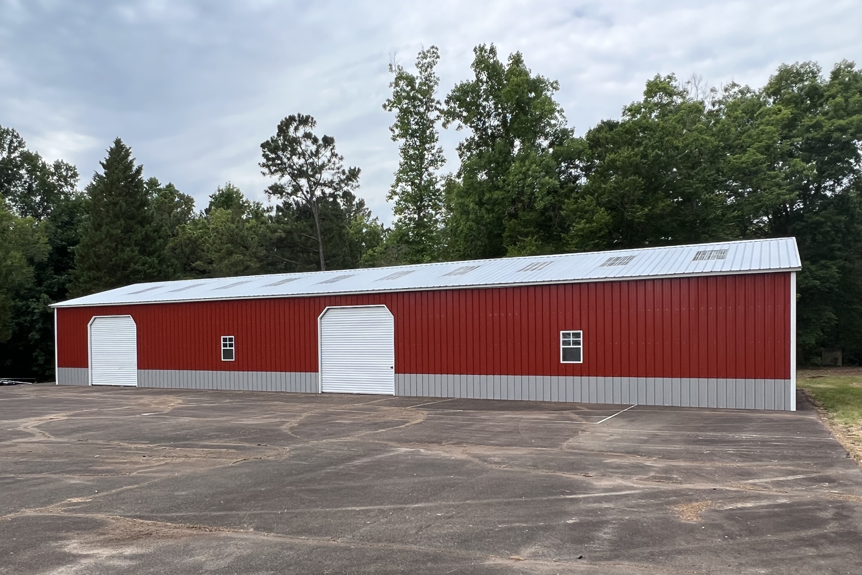 Fully Enclosed Full Vertical Two Tone Outdoor Storage 30' x 100' x 12'