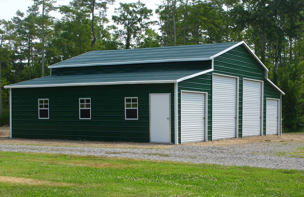 44ft x 31ft x 12ft x 8ft Traditional Enclosed Barn