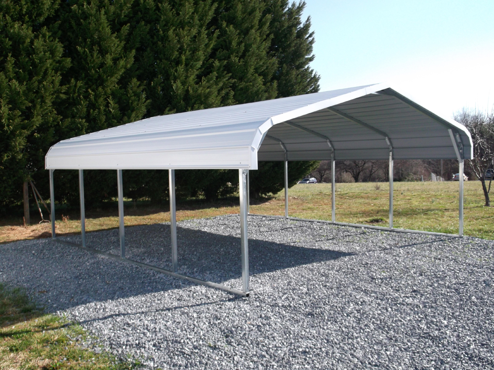 18ft by 21ft bent bow carport
