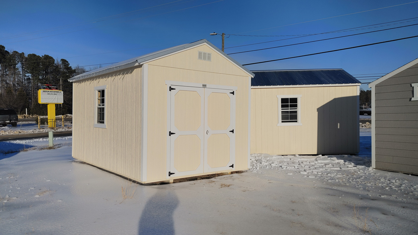 10' x 16' Eaglet Beige A-Frame Utility Storage Shed