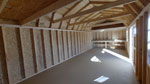 12' x 28' Pewter Gray Side Lofted Barn Storage Shed