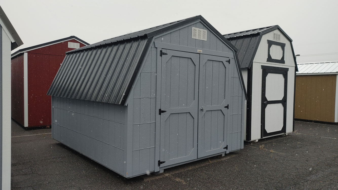 10' x 12' Grey Shadow Economy Barn Storage Shed