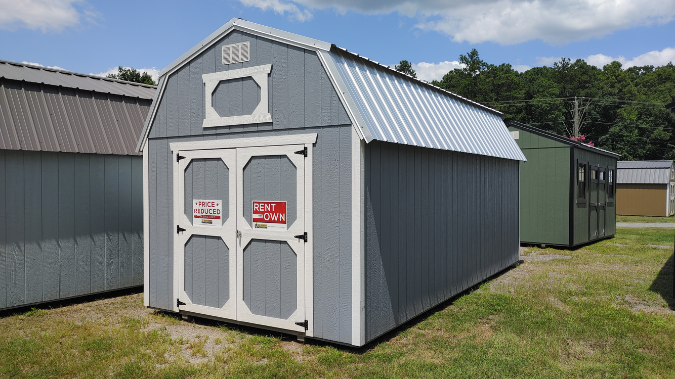 10' x 20' Steely Gray Lofted Barn Storage Shed