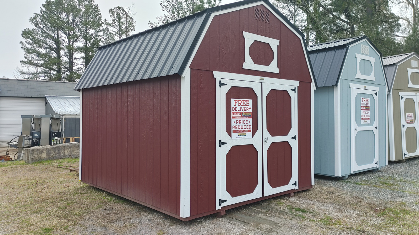 10' x 12' Pinnacle Red Lofted Barn Storage Shed
