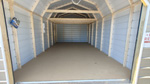 12' x 20' Pewter Gray Metal Lofted Garage Storage Shed