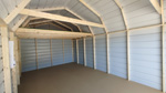 12' x 20' Pewter Gray Metal Lofted Garage Storage Shed