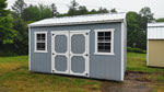 10' x 16' Steely Gray A-Frame Side Utility Storage Shed