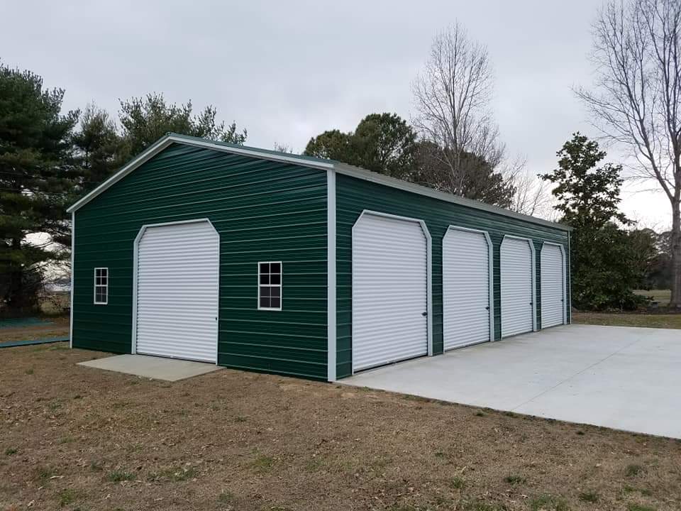 Fully Enclosed Four Bay Side Entry 30' x 51' x 12'