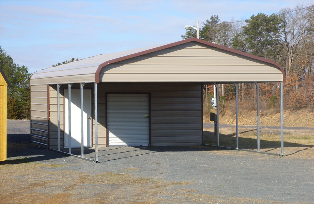18ft by 31ft bent bow combo carport